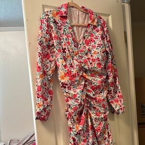 Floral Long-Sleeve Dress